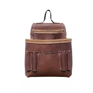 LEATHERCRAFT Brown Oiltan Single Pocket Tool Pouch