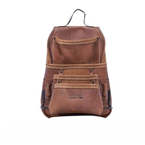 LEATHERCRAFT Brown Oiltan 4 Pocket Tool Pouch