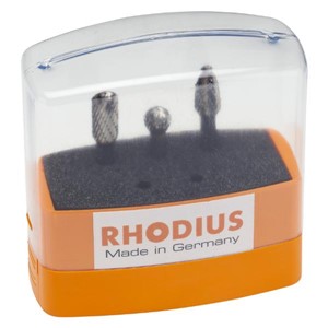 RHODIUS Tunsten Carbide Burr HF Set 3pcs