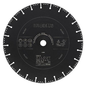 RHODIUS DG210-350x3.1x25.40mm D/C DISC ALLCUT