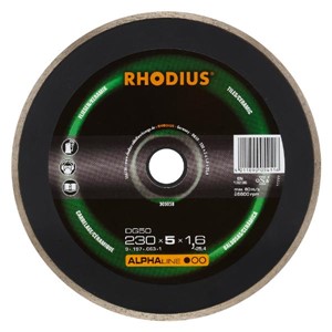 RHODIUS DG50 230x5x1.6x22.23mm Diamond Cut Wheel