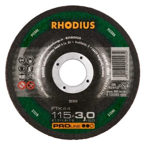 RHODIUS FTK44 115x3x22.23mm Nat St Cut D/C Disc