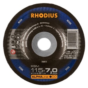 RHODIUS KSM 115x7x22.23mm Metal Grinding Disc
