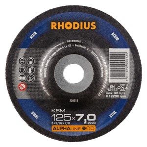 RHODIUS KSM 125x7x22.23mm Metal Grinding Disc