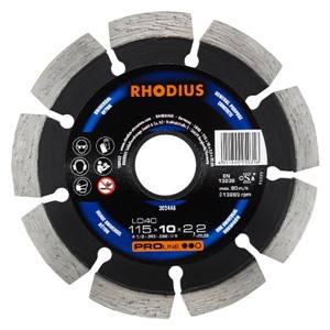 RHODIUS LD40 115x10x2.2x22.23mm Diamond Disc