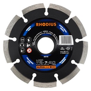 RHODIUS LD50 115x7x2.0x22.23mm Diamond Disc