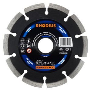 RHODIUS LD50 125x7x2.2x22.23mm Diamond Disc
