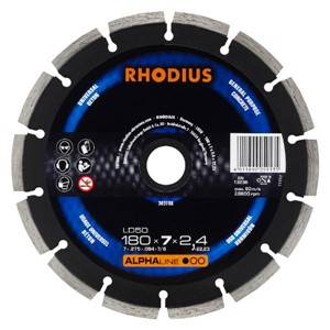 RHODIUS LD50 180x7x2.4x22.2mm Diamond Disc