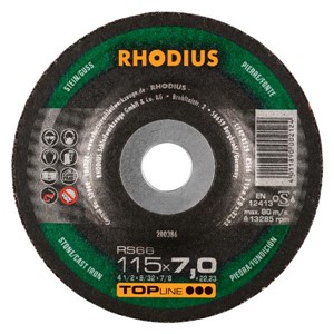 RHODIUS RS66 115x7x22.23mm Stone/Iron Grind Disc