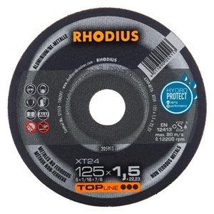 RHODIUS XT24 TOP125x1.5x22.2 Xtra-Thin Flat Disc