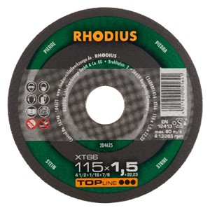 RHODIUS XT66 TOP115x1.5x22.2 Xtra Thin Flat Disc