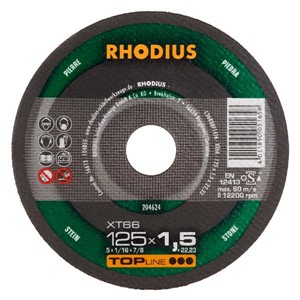 RHODIUS XT66 TOP125x1.5x22.2 Xtra-Thin Flat Disc