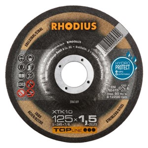 RHODIUS XTK10 125x1.5x22.2mmExtra-Thin D/C Disc