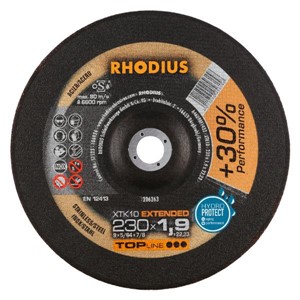 RHODIUS XTK10 230x1.9x22.2mm Extra-Thin D/C Disc