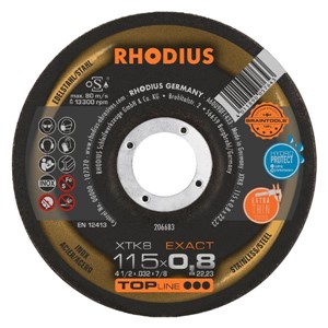 RHODIUS XTK8 115x0.8x22.23mm Extra Thin D/C Disc