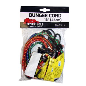 TAYLER 45cm/18" Bungee Cords 5 pack