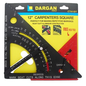 DARGAN 12" Carpenter's Square + Bonus 6" Square