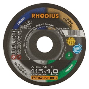 RHODIUS XT69 115x1.0x22.23mm (1 Tin Can of 10)