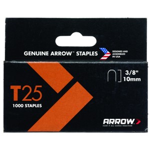ARROW T25 3/8"-10mm 1000 Staples