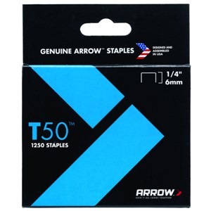 ARROW 50424/T50 1/4"-6mm 1250 Staples