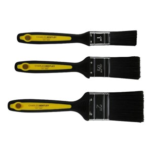 BULLDOZER Soft Grip Paint Brush Set 3 pack