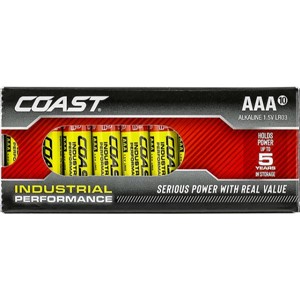 COAST Industrial Performance AAA 10 pack