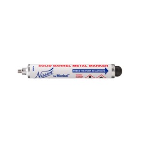 MARKAL Solid Barrel Metal Marker 3mm White