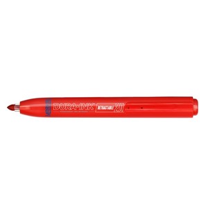 MARKAL DURA-INK 20 Red Retract Fine Tip