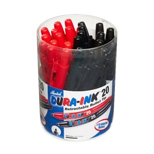 MARKAL DURA-INK20 DISP BLACK/RED 12EACH