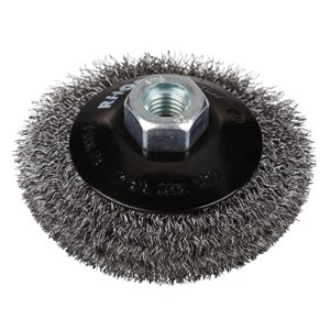 RHODIUS 100mmxM14 Bevel Crimped Wire Brush