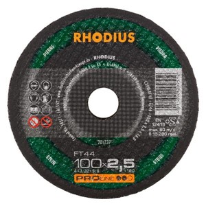 RHODIUS FT44 100x2.5x16mm Stone Cut Flat Disc