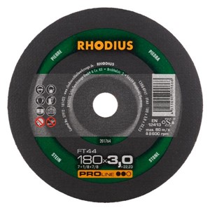 RHODIUS FT44 180x3x22.23mm Stone Cut Flat Disc