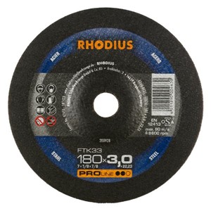 RHODIUS FTK33 180x3x22.23mm Metal Cut D/C Disc
