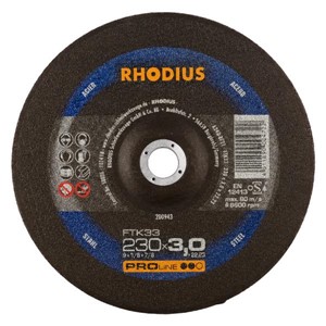 RHODIUS FTK33 230x3x22.2mm Metal Cut D/C Disc
