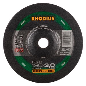 RHODIUS FTK44 180x3x22.23mm Nat St Cut D/CDisc