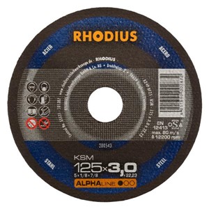 RHODIUS KSM 125x3x22.23mm Metal Cut Flat Disc