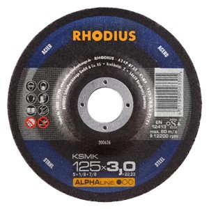 RHODIUS KSMK 125x3x22.23mm Metal Cut D/C Disc