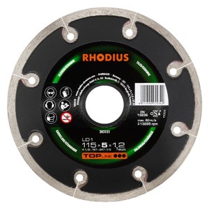 RHODIUS LD1TOP 115x5x1.2x22.23 XtraThin Dia Disc