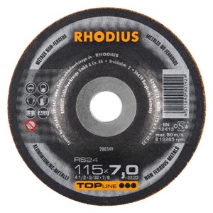 RHODIUS RS24 115x6x22.23mm Alum Grinding Disc