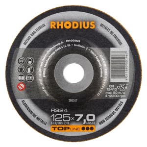 RHODIUS RS24 115x6x22.23mm Alum Grinding Disc