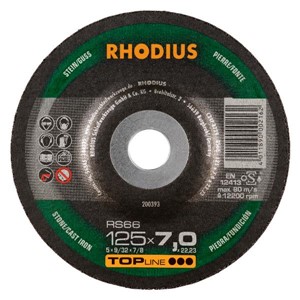 RHODIUS RS66 125x7x22.23mm Stone/Iron Grind Disc