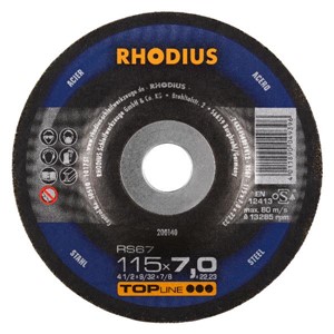 RHODIUS RS67 TOP 115x6x22.23mm Grinding Disc