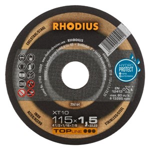 RHODIUS XT10 115x1.5x22.2mm Extra-Thin Flat Disc