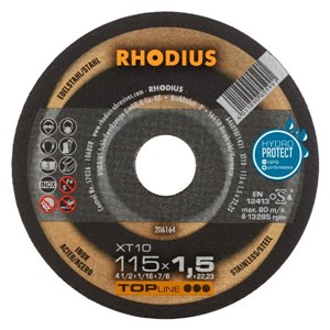 RHODIUS XT10 115x1.5x22.2mm Extra-Thin Flat Disc