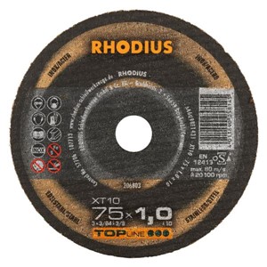 RHODIUS XT10 75x1.0x10.0mm Extra-Thin Flat Disc