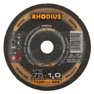 RHODIUS XT10 75x1.0x10.0mm Extra-Thin Flat Disc