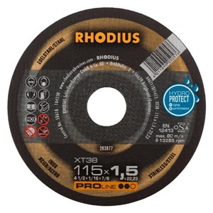 RHODIUS XT38PRO 115x1.5x22.2 Xtra-Thin Flat Disc