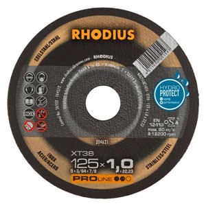 RHODIUS XT38PRO 125x1.0x22.2 Xtra-Thin Flat Disc