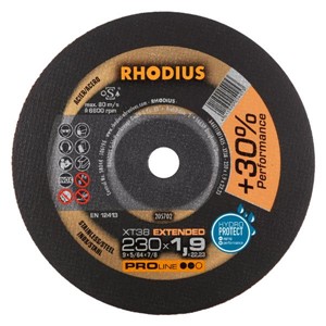 RHODIUS XT38PRO 230x1.9x22.2 Xtra-Thin Flat Disc