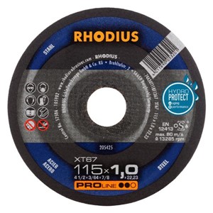 RHODIUS XT67PRO 115x1.0x22.2 Xtra-Thin Flat Disc